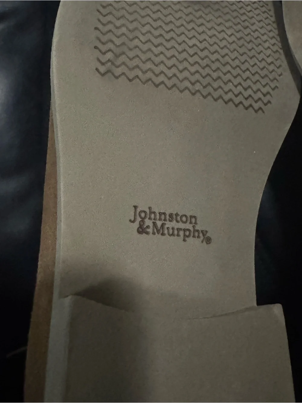 Johnston & Murphy Tan Suede Wingtip Derby Shoes